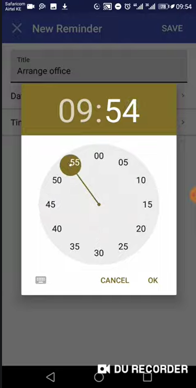 Time Picker Screenshot