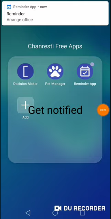 Notification Screenshot